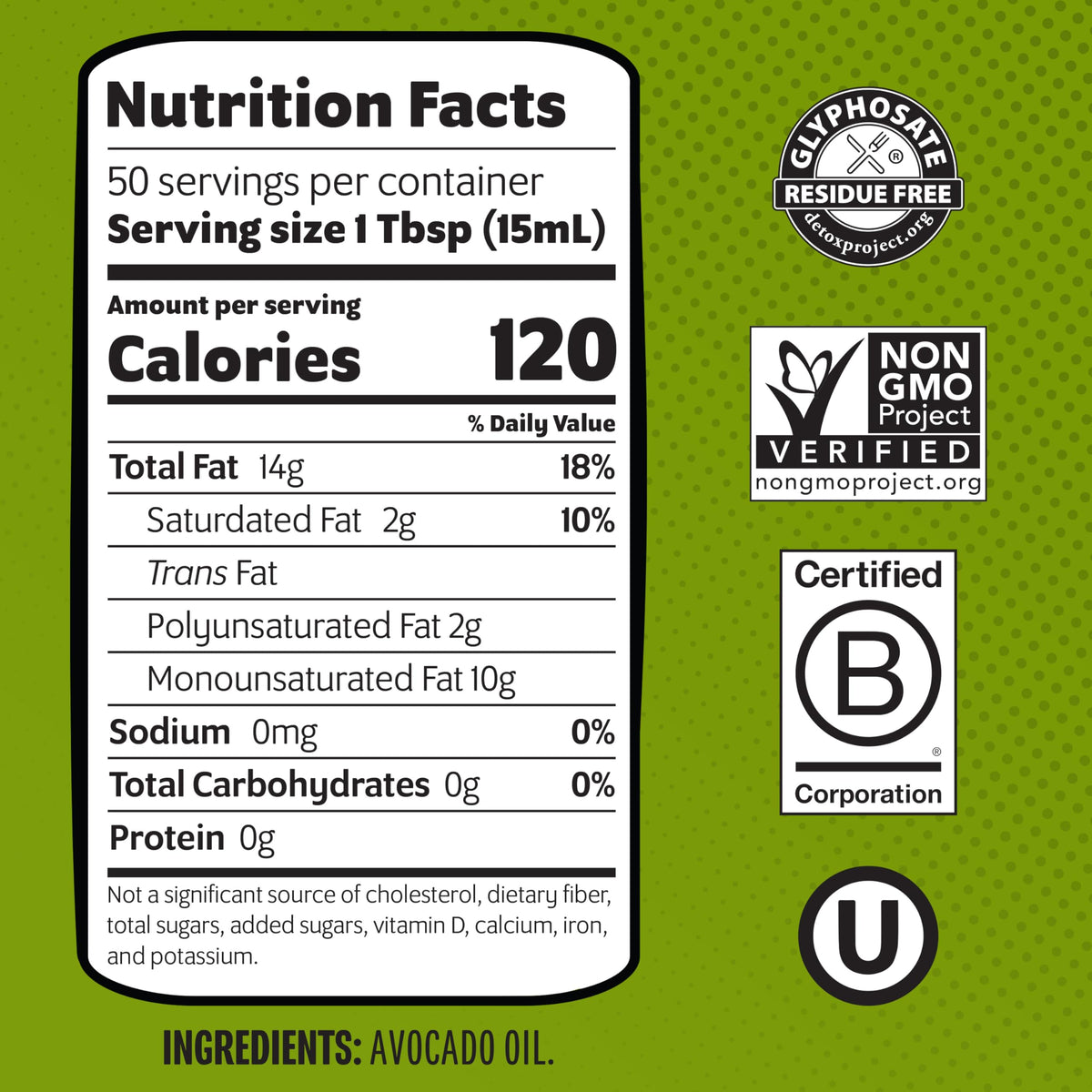 Chosen Foods 100% Pure Avocado Oil, 750 ml