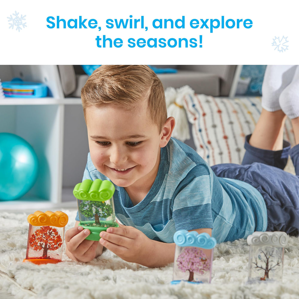 hand2mind Changing Seasons Sensory Tubes, Ages 3-5