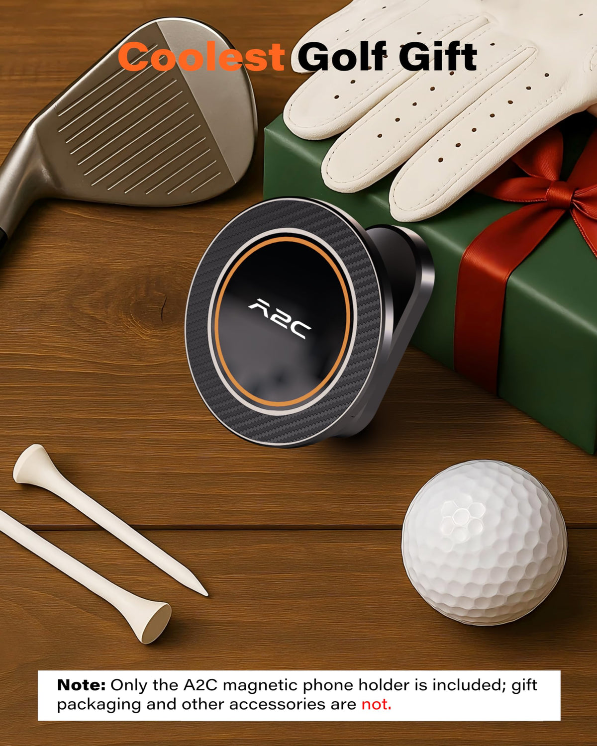 A2C Alloy Magnetic Golf Cart Phone Holder for MagSafe
