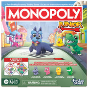 Monopoly Junior Board Game, 2 Games in 1, Ages 4+ (English & French)