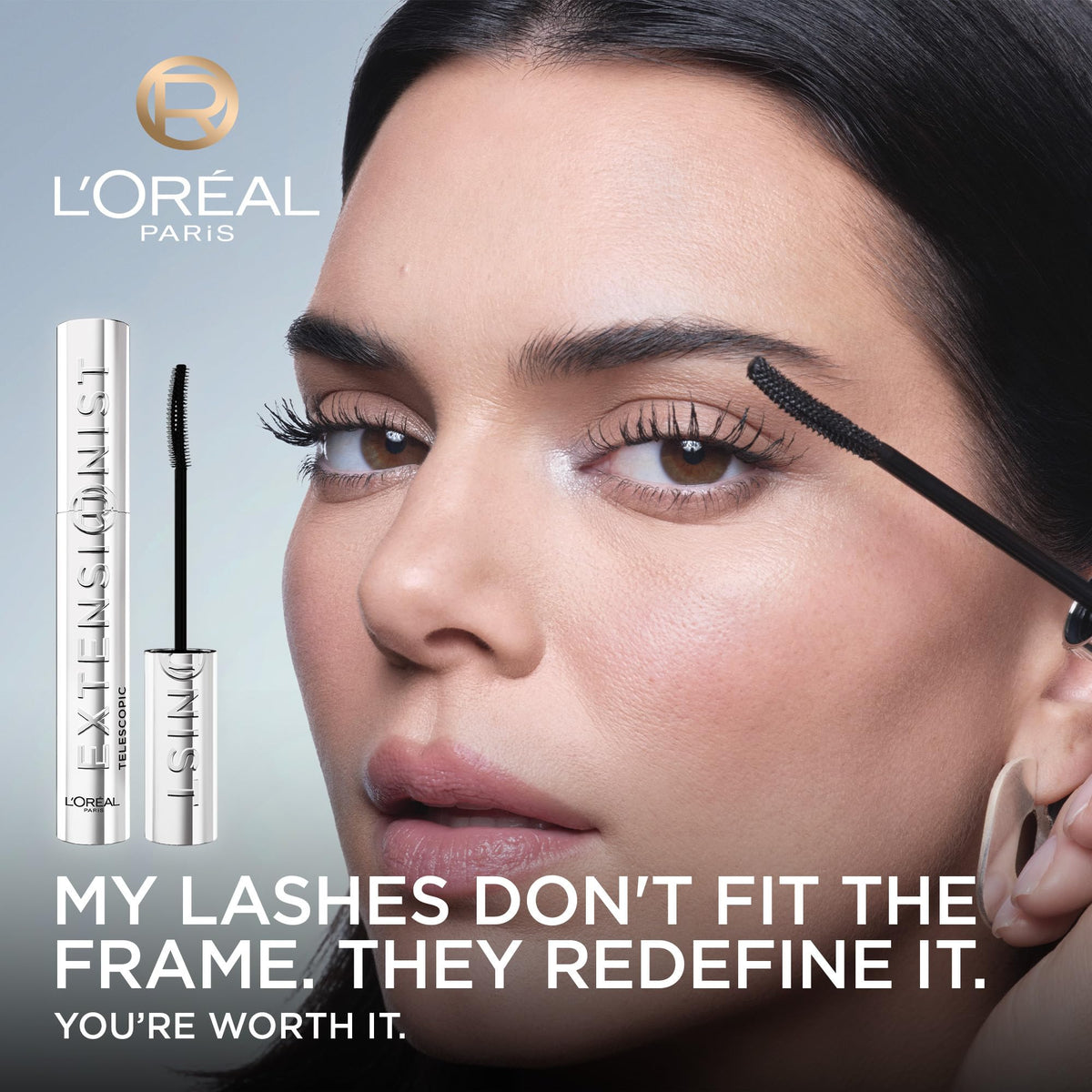 L’Oréal Paris Extensionist Mascara, True Brown, 9.9 mL