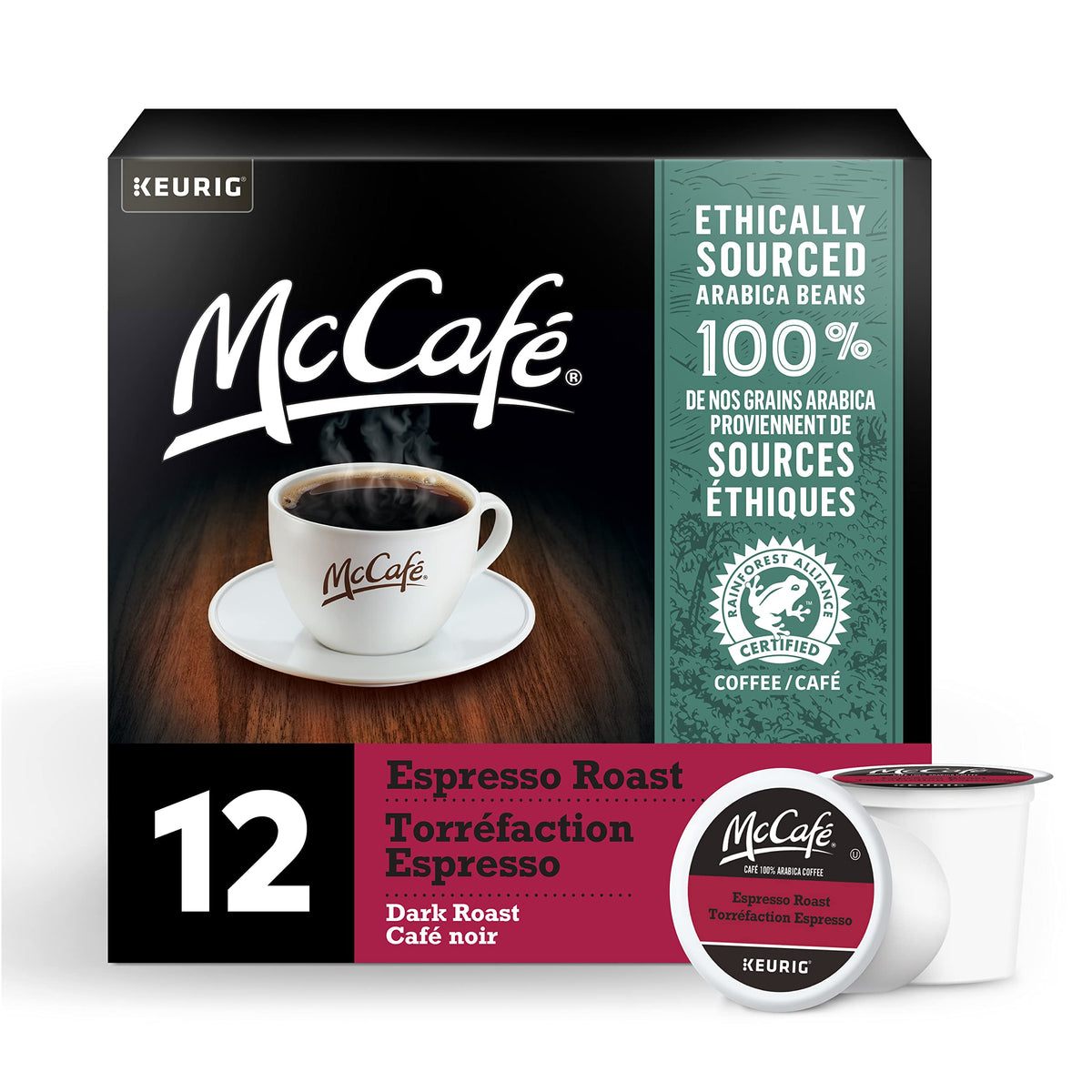 McCafe Espresso Roast K-Cup Coffee Pods, 72 Count