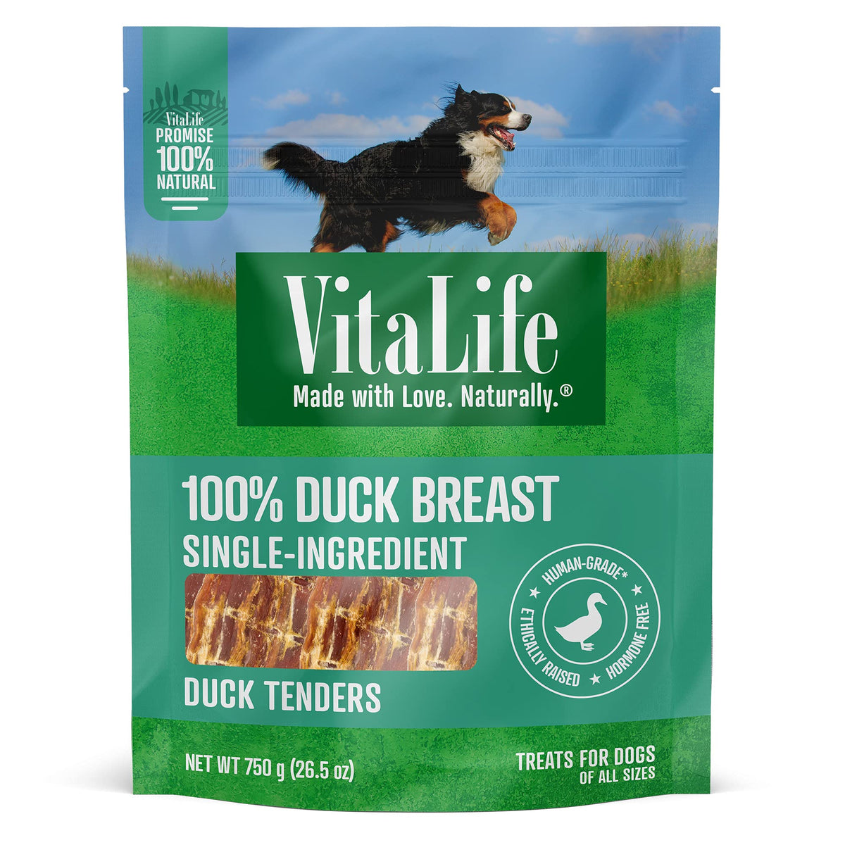VitaLife Duck Tenders Dog Treats, 750 g