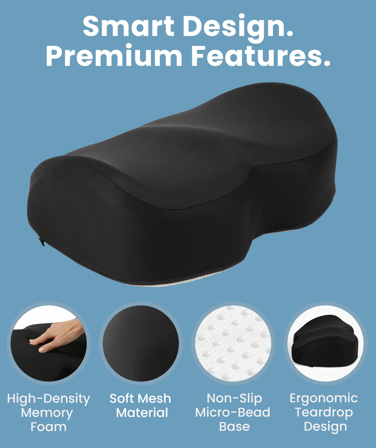 Everlasting Comfort Memory Foam Under Desk Foot Rest