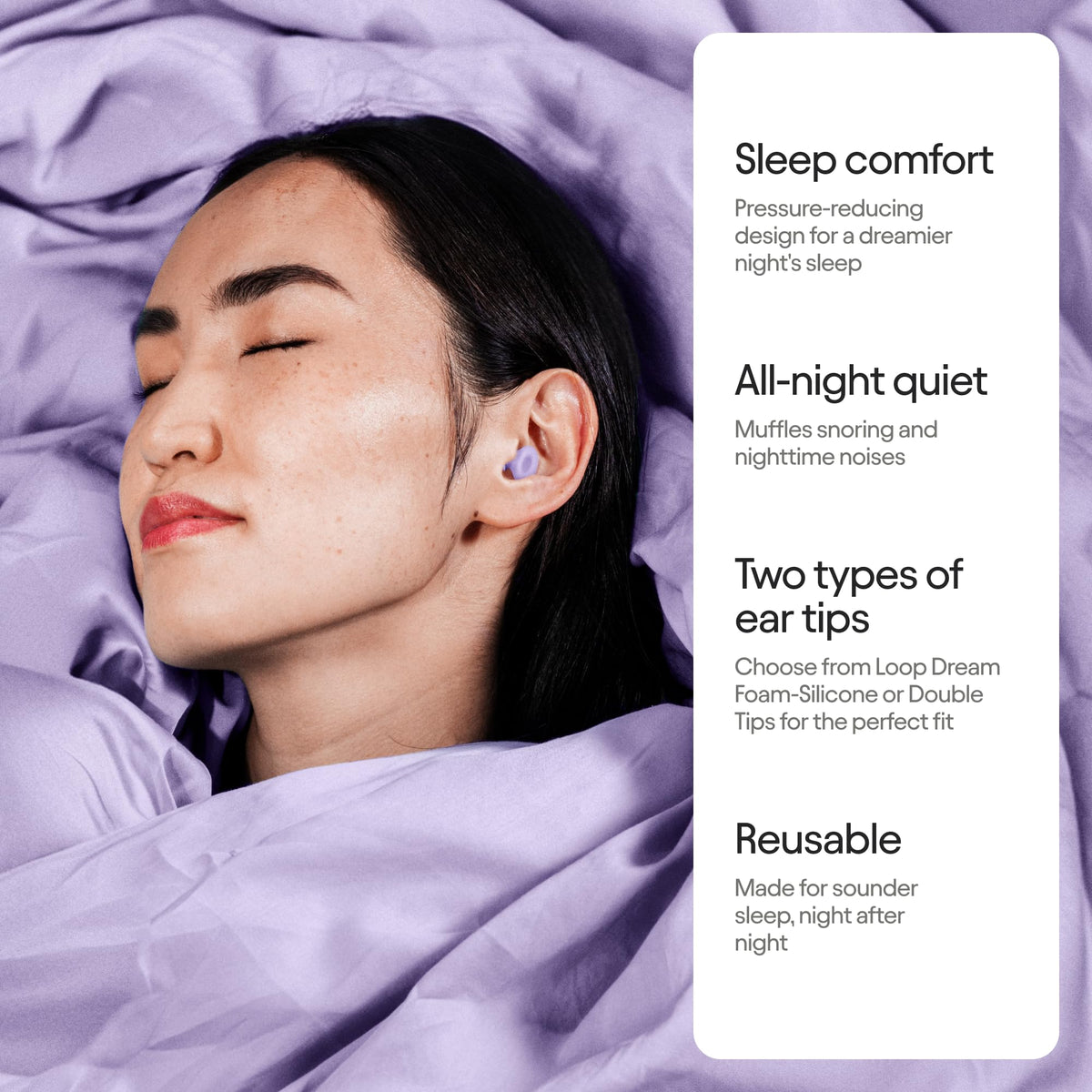 Loop Dream Silicone & Memory Foam Sleep Earplugs