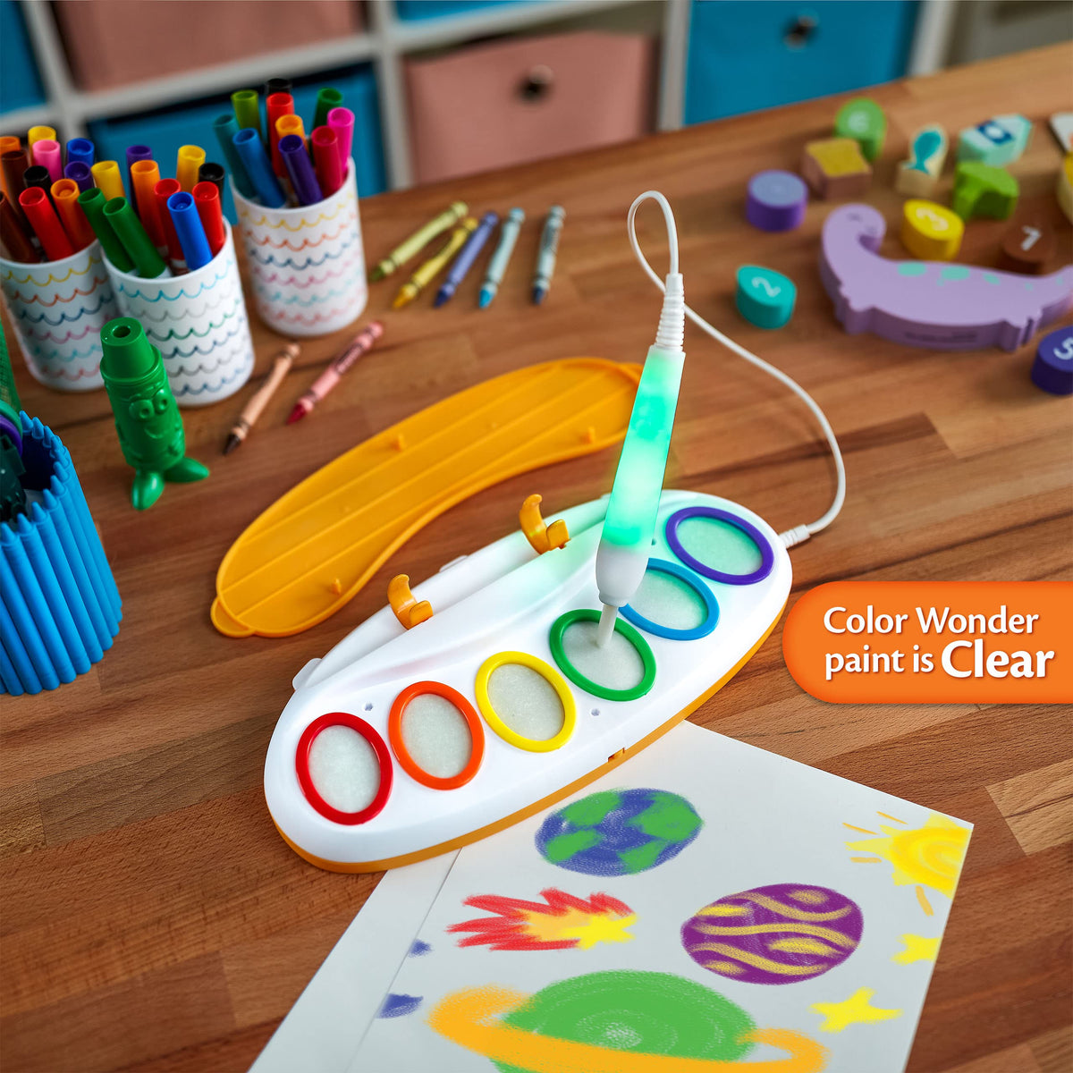 Crayola Color Wonder Magic Light Brush Painting Station, Ages 3+