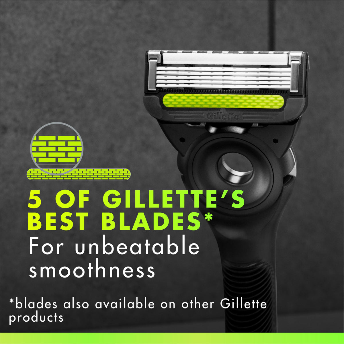Gillette Labs Razor Refills for Men, 5-Blade, 12 Count