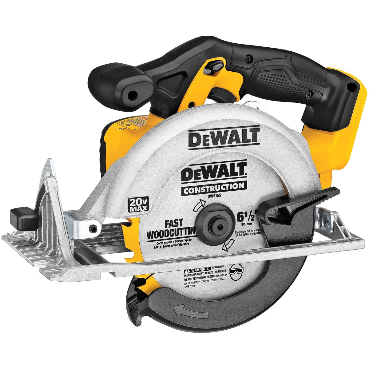 DeWalt 20V MAX 6-1/2 Inch Circular Saw, Tool Only, DCS391B