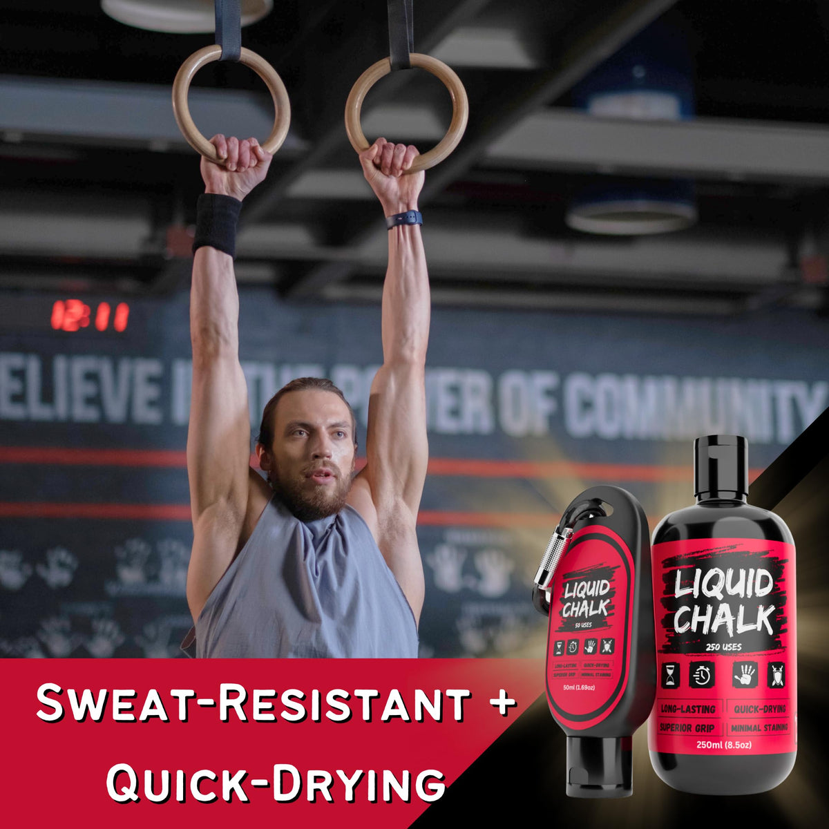 Power Grip Liquid Chalk for Gym and Climbing