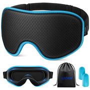 WAOAW 3D Blackout Sleep Mask, Blue