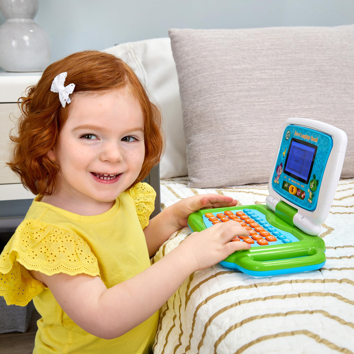 LeapFrog 2-in-1 LeapTop Touch, Green, English