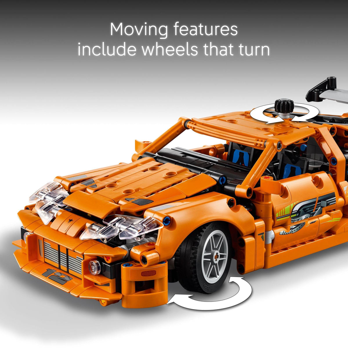 LEGO Technic Fast and Furious Toyota Supra MK4, Ages 9+, 42204