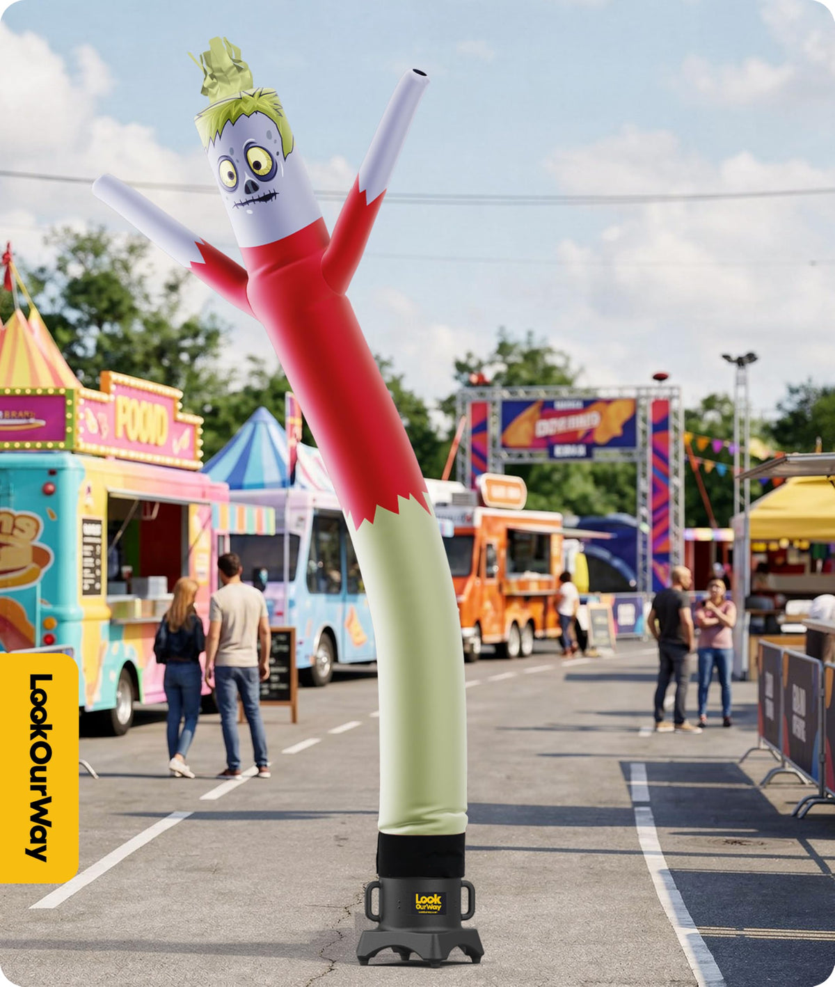 LookOurWay Monster Air Dancers Inflatable Tube Man, 10ft