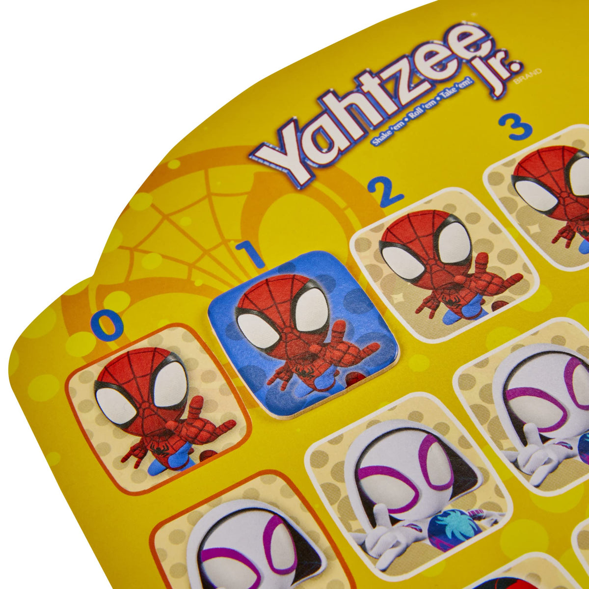 Hasbro Yahtzee Jr. Marvel Spidey and His Amazing Friends Edition