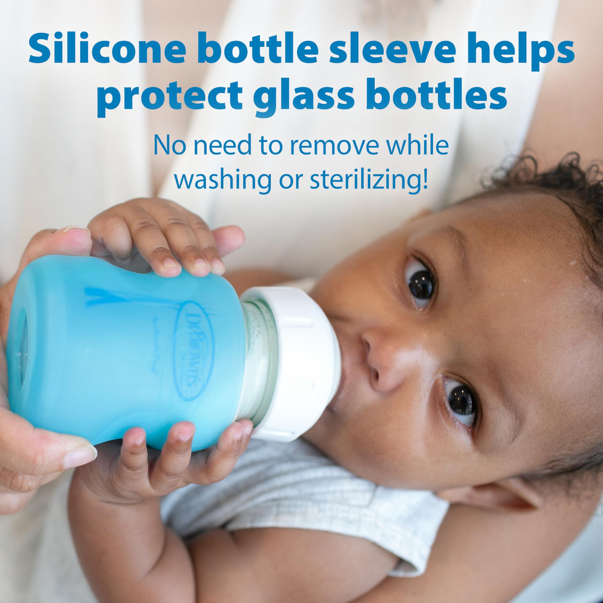 Dr. Brown's Natural Flow Options+ Glass Baby Bottles, 9oz, 3 Pack