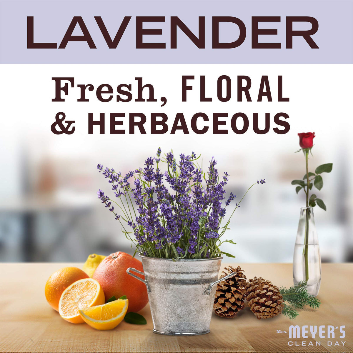Mrs. Meyer's Multi-Surface Cleaner, Lavender, 473 mL, 4 Pack