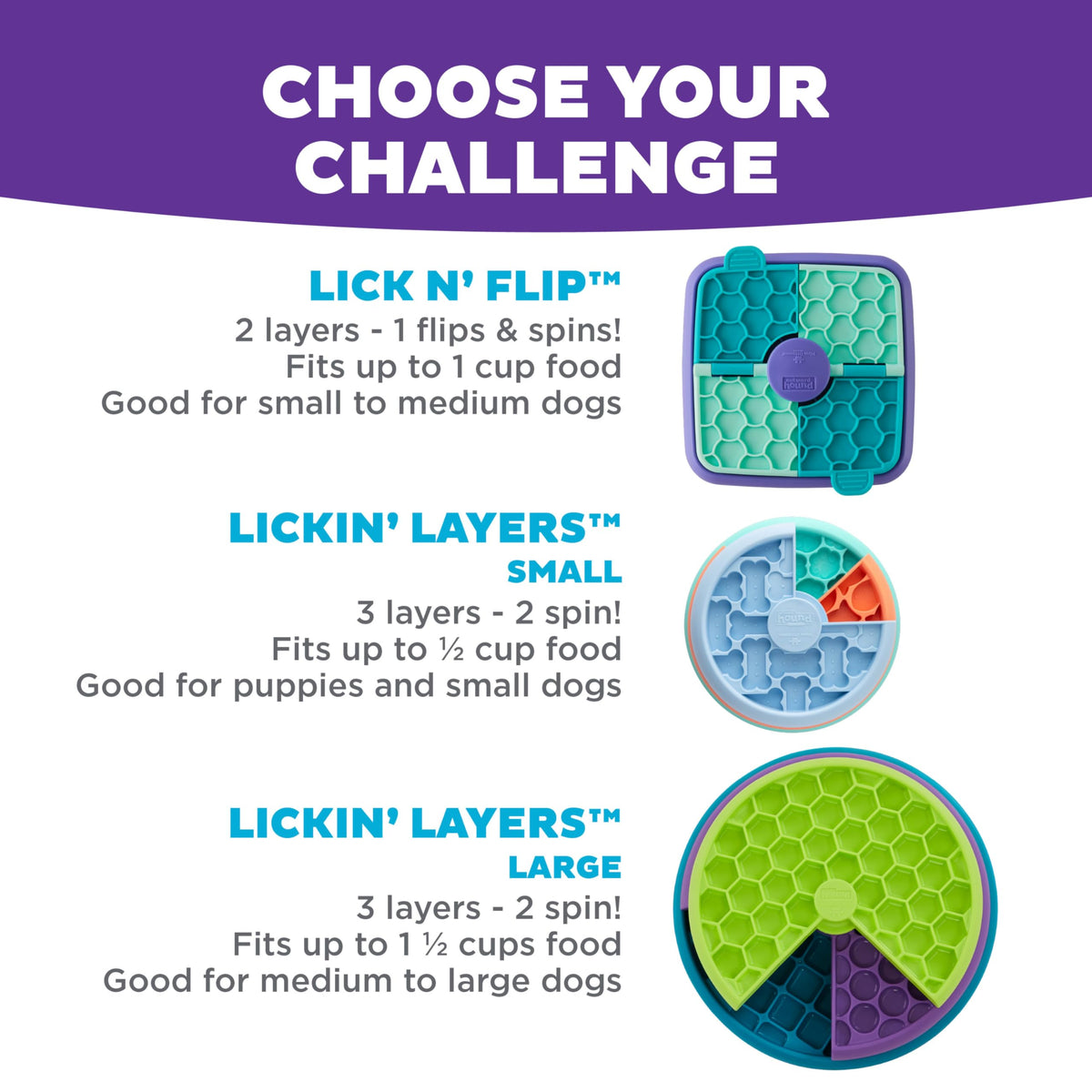 Outward Hound Nina Ottosson Lickin' Layers Dog Treat Puzzle, 10"