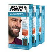 Just For Men Mustache and Beard Dye, Dark Brown M-45, 3 Count