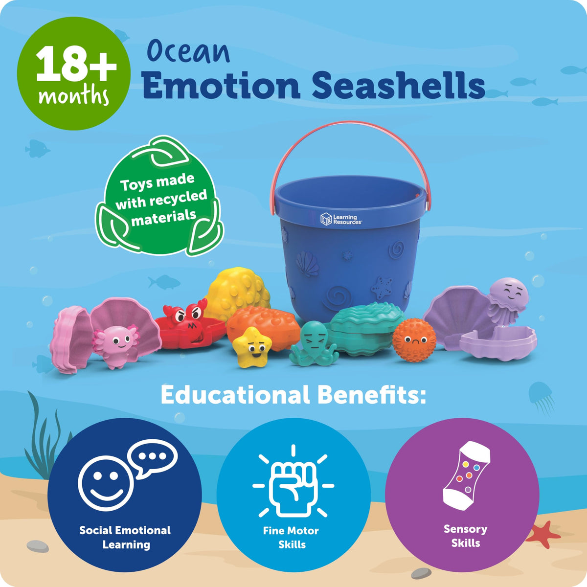 Learning Resources Ocean Emotions Seashells