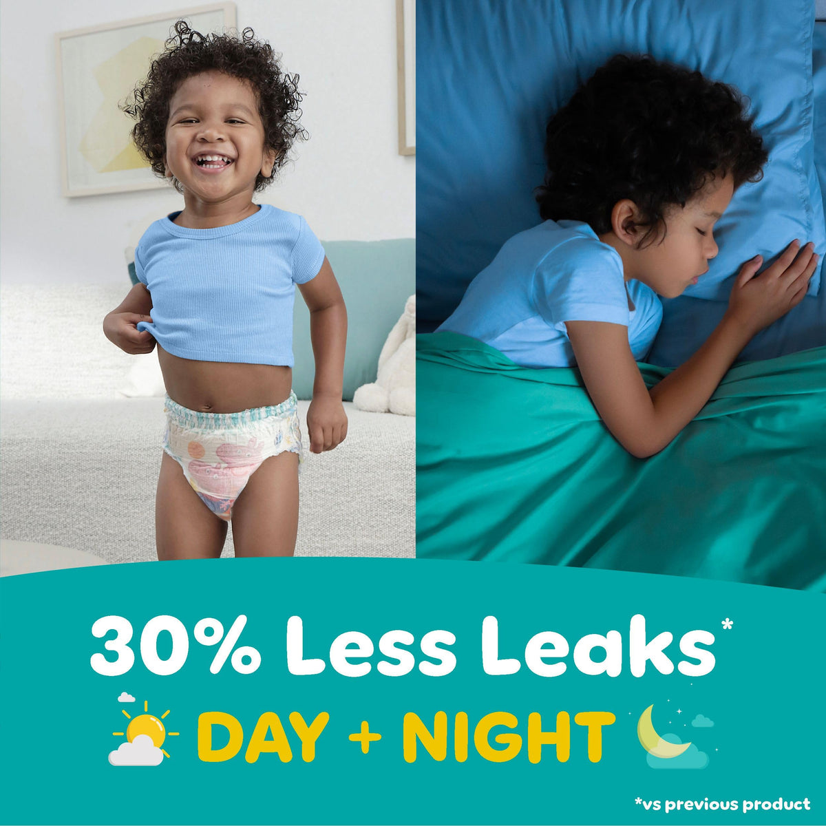 Pampers Easy Ups Girls & Boys Training Pants, Size 7 (5T6T), 70 Count