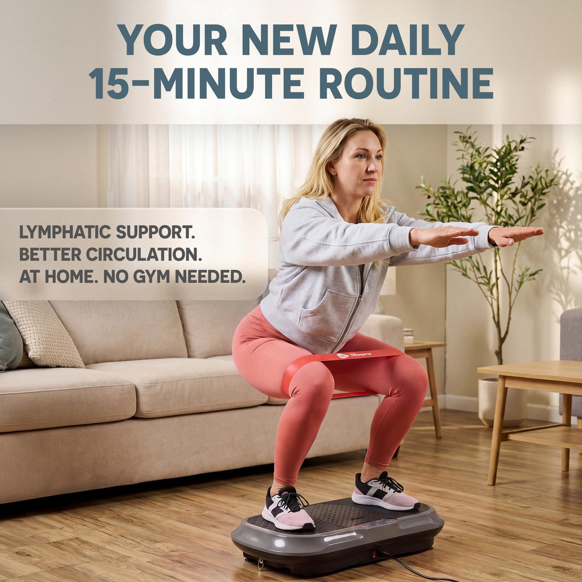 Lifepro Waver Vibration Plate Exercise Machine, 10 Modes