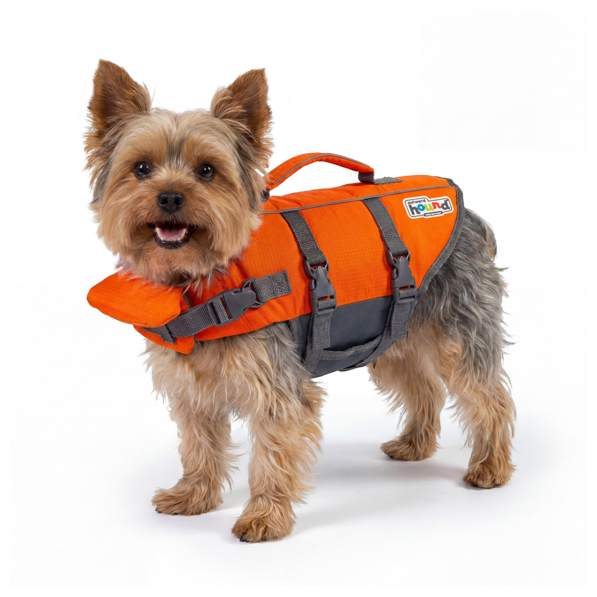 Outward Hound Granby Splash Dog Life Jacket, X-Small, Orange