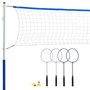 Franklin Sports Badminton Set with Net and 4 Racquets