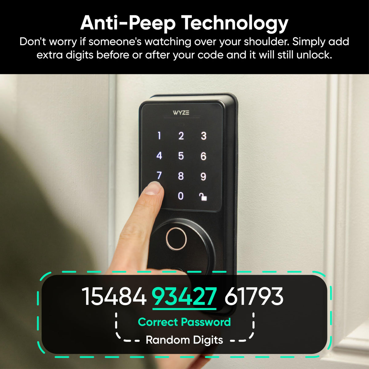 Wyze Auto-Lock Bolt v2 Fingerprint Smart Lock