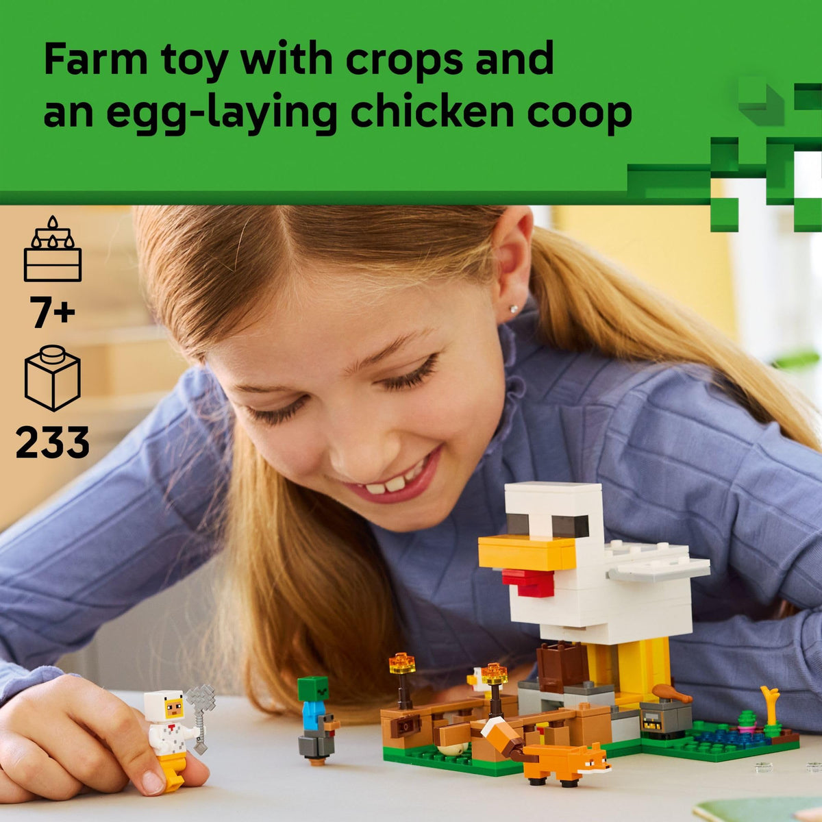 LEGO Minecraft Chicken Farm Building Set 21585