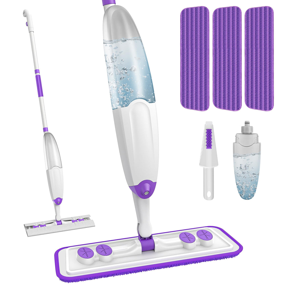 Spray Mop for Hardwood Floor Cleaning with Washable Pads
