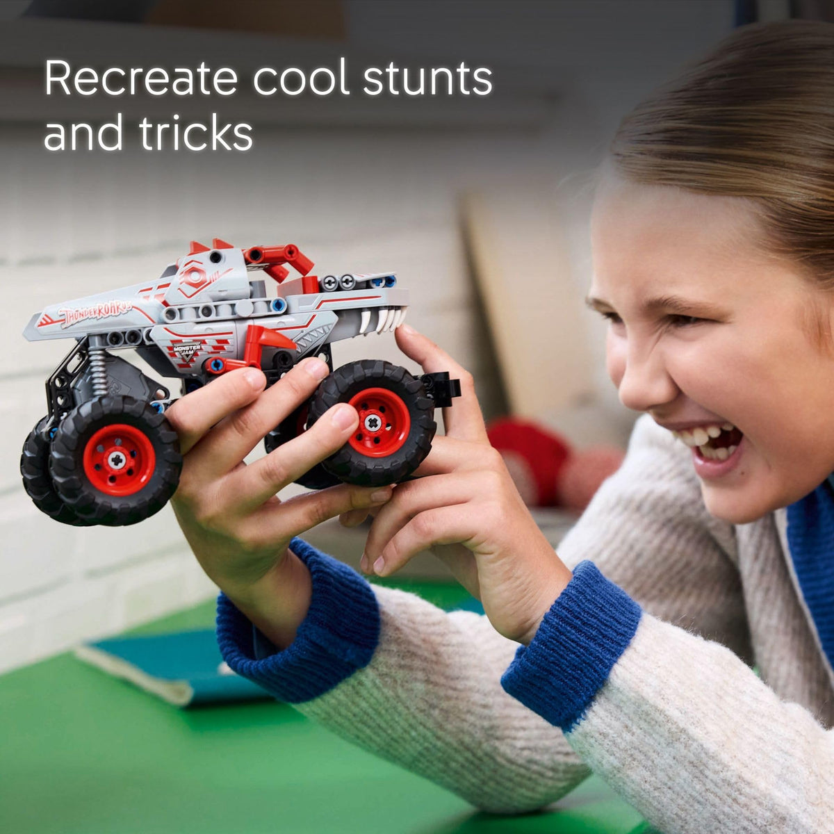 LEGO Technic Monster Jam ThunderROARus Pull-Back Truck, 42200