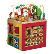 Battat Wooden Activity Cube, 5-Sided Play Center