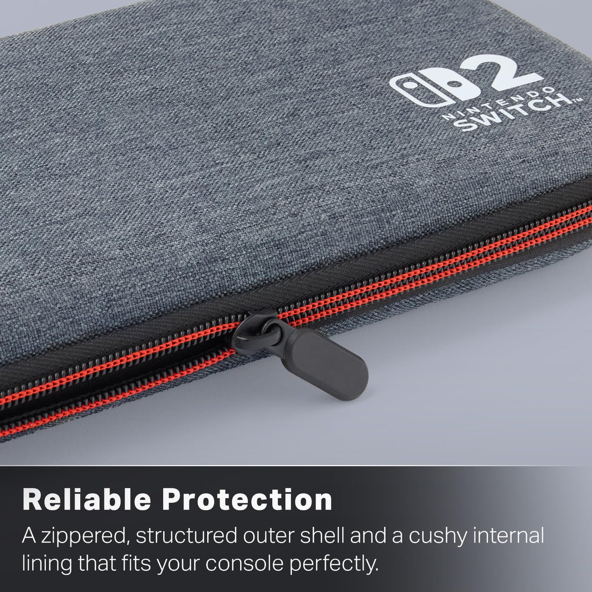 PowerA Slim Case for Nintendo Switch 2, Dark Heather Grey