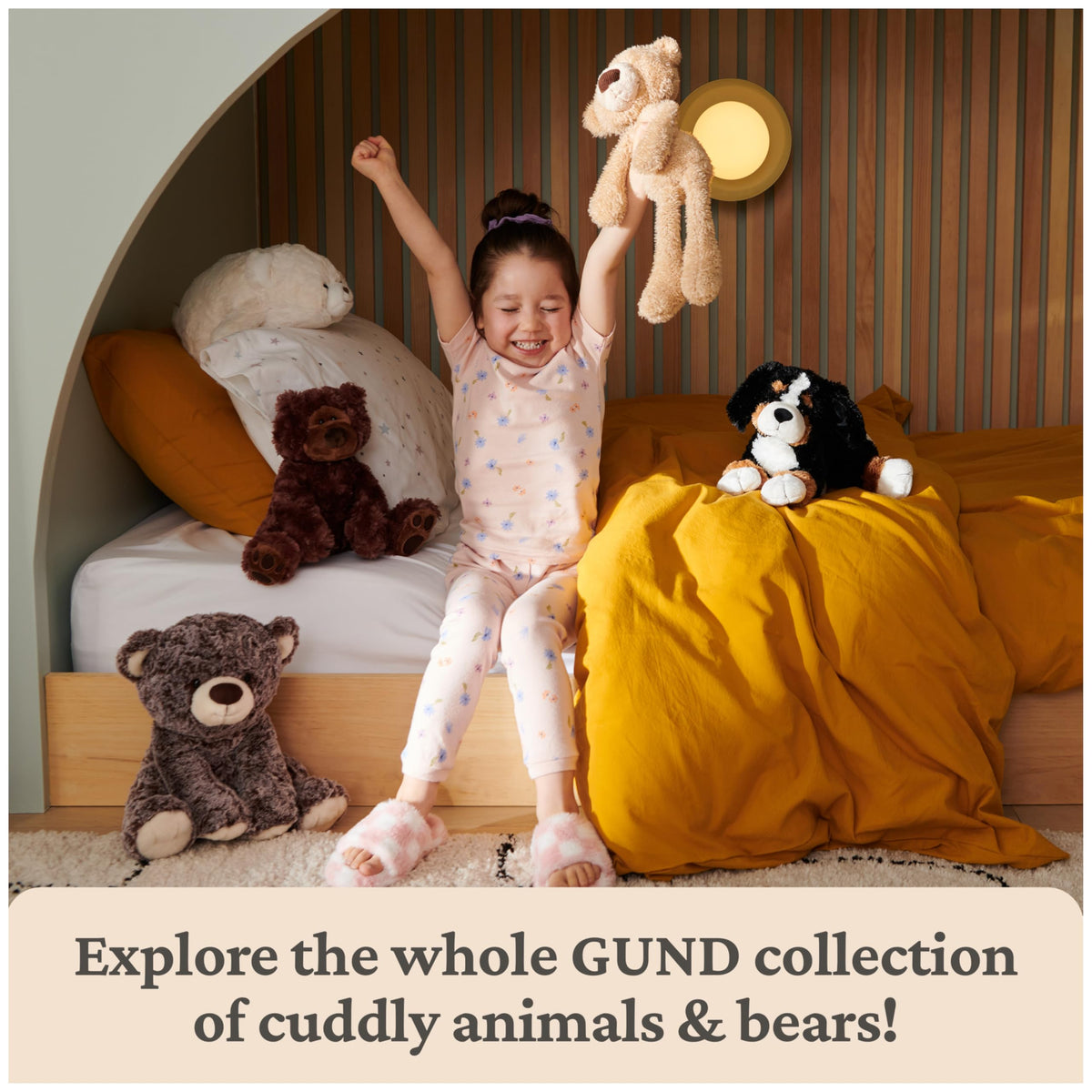GUND Cozys Collection Cow Plush, Cream/Blue, 10"