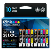 E-Z Ink Compatible Ink Cartridges for Canon 280/281, 10 Pack