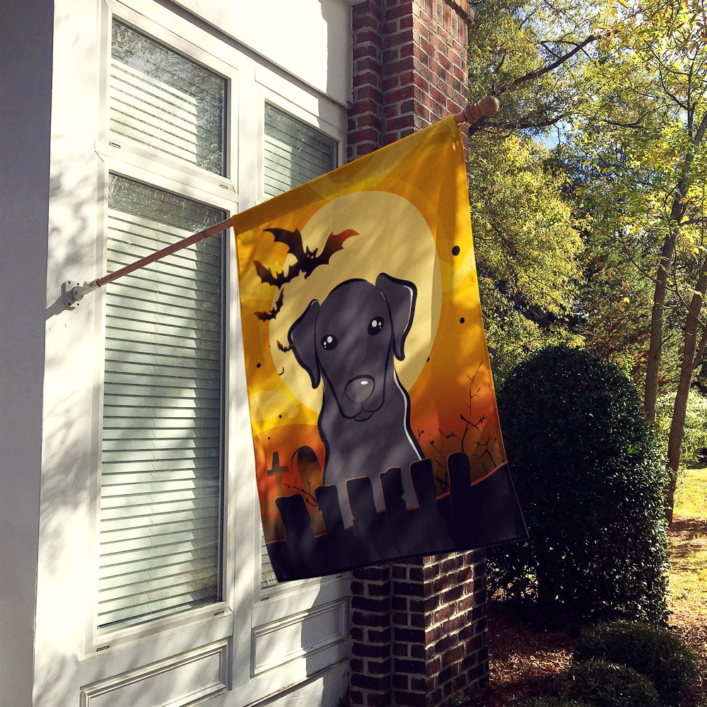 Caroline's Treasures Halloween Black Labrador House Flag, Large