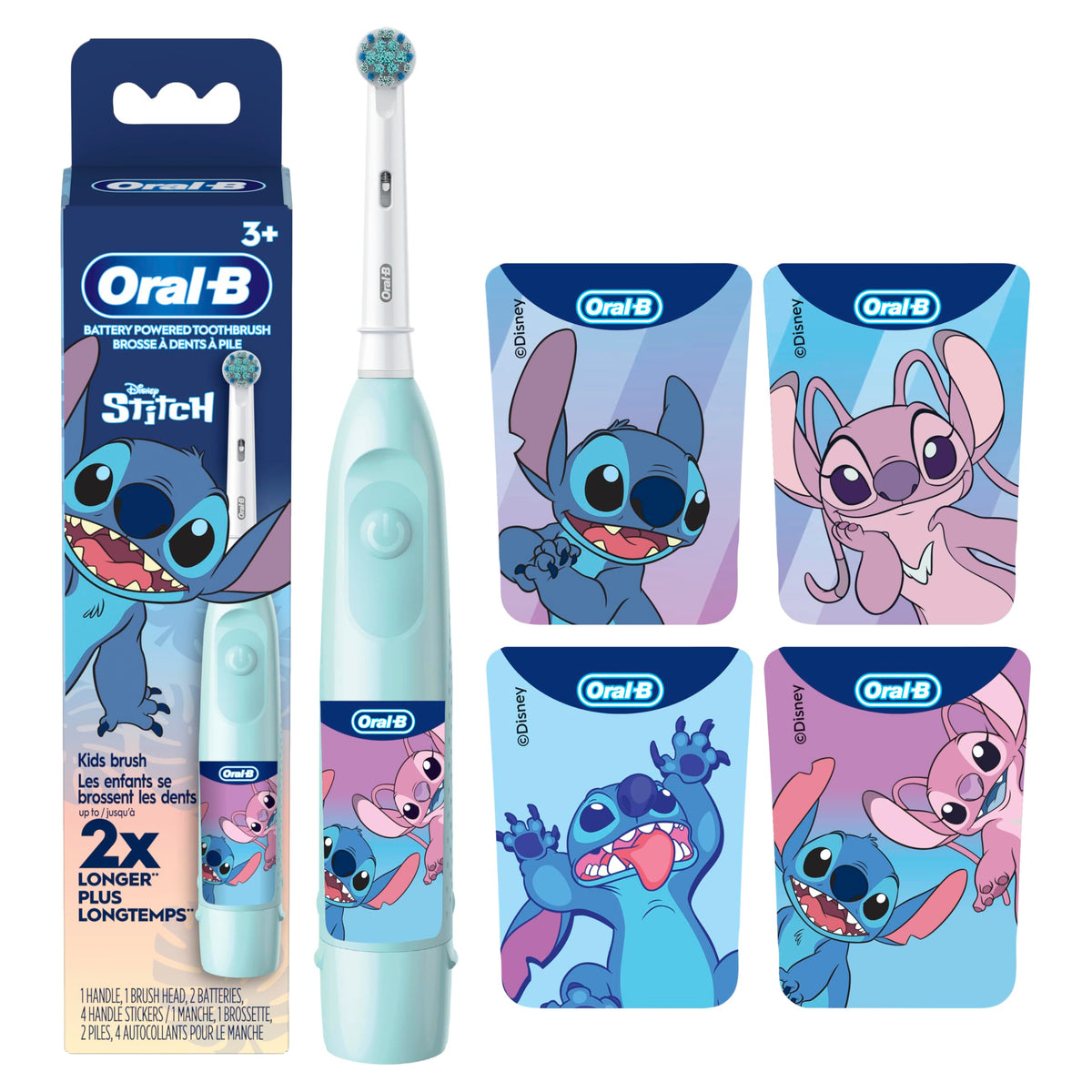 Oral-B Kids Battery Powered Toothbrush, Ages 3+, Extra Soft