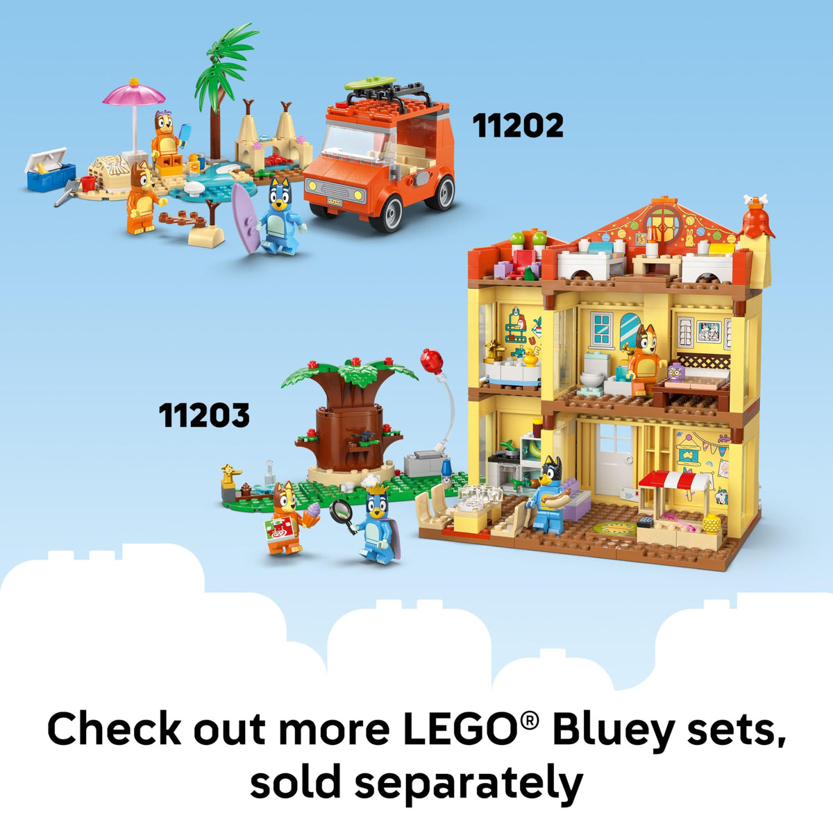 LEGO Bluey Playground Fun with Bluey and Chloe, 11201