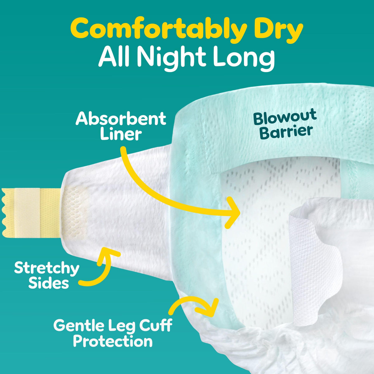 Pampers Swaddlers Diapers, Size 7, 88 Count