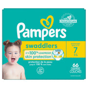 Pampers Swaddlers Diapers, Size 7, 66 Count