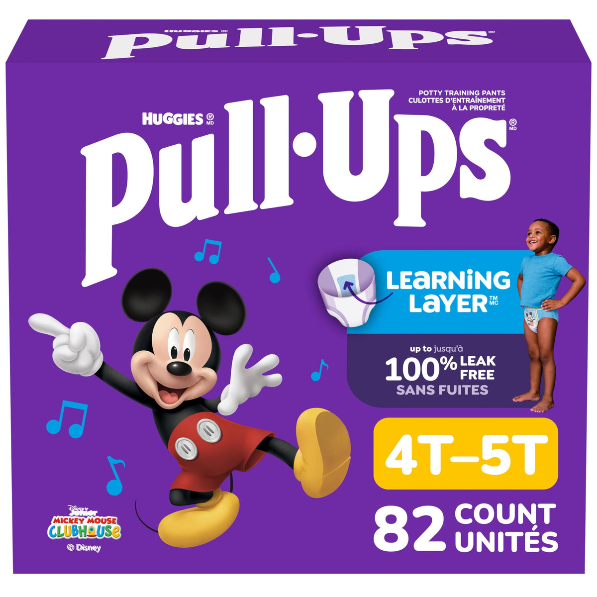Pull-Ups Boys' Potty Training Pants, 4T-5T (38-50 lbs), 82 Count