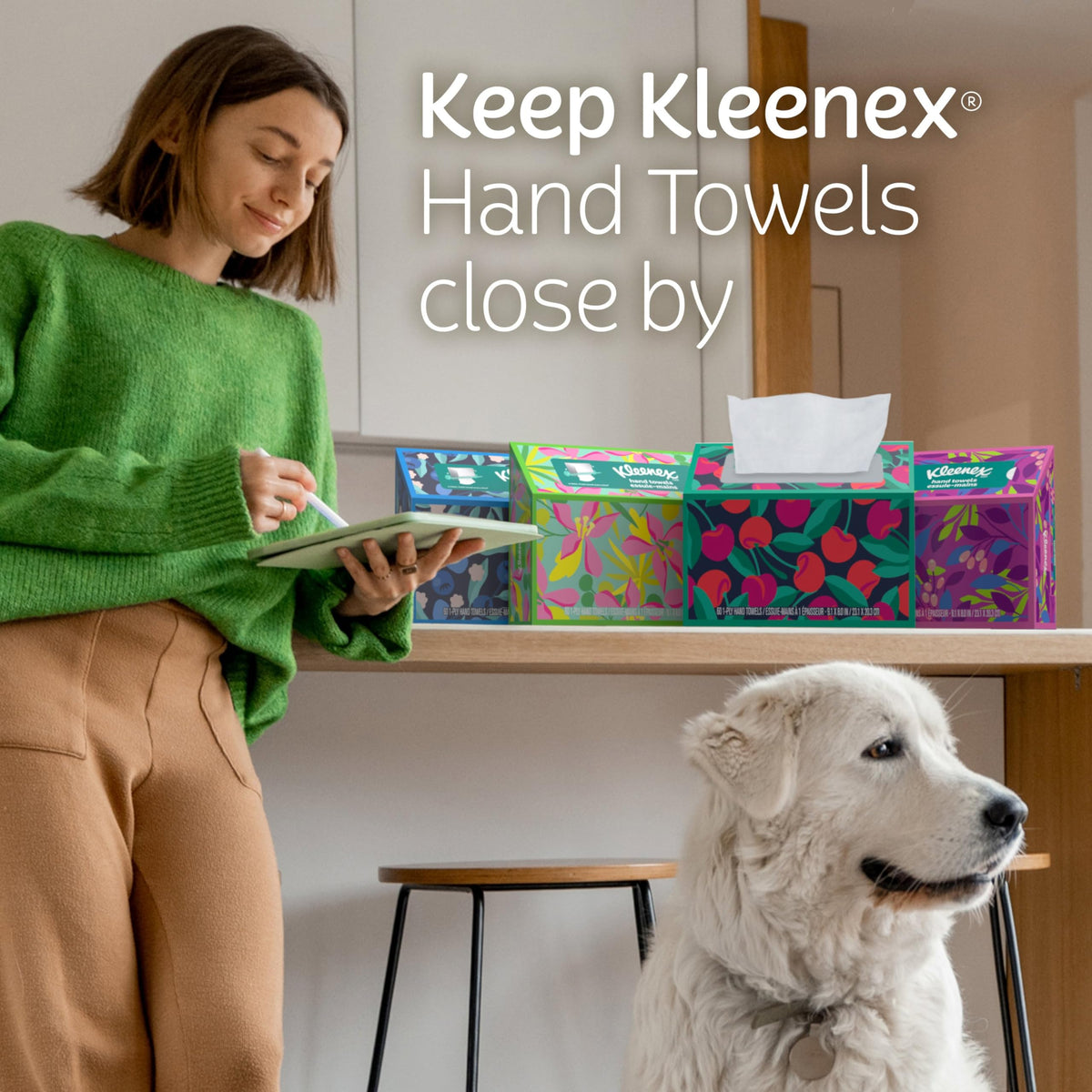 Kleenex Disposable Hand Towels, 60 Towels, 6 Boxes
