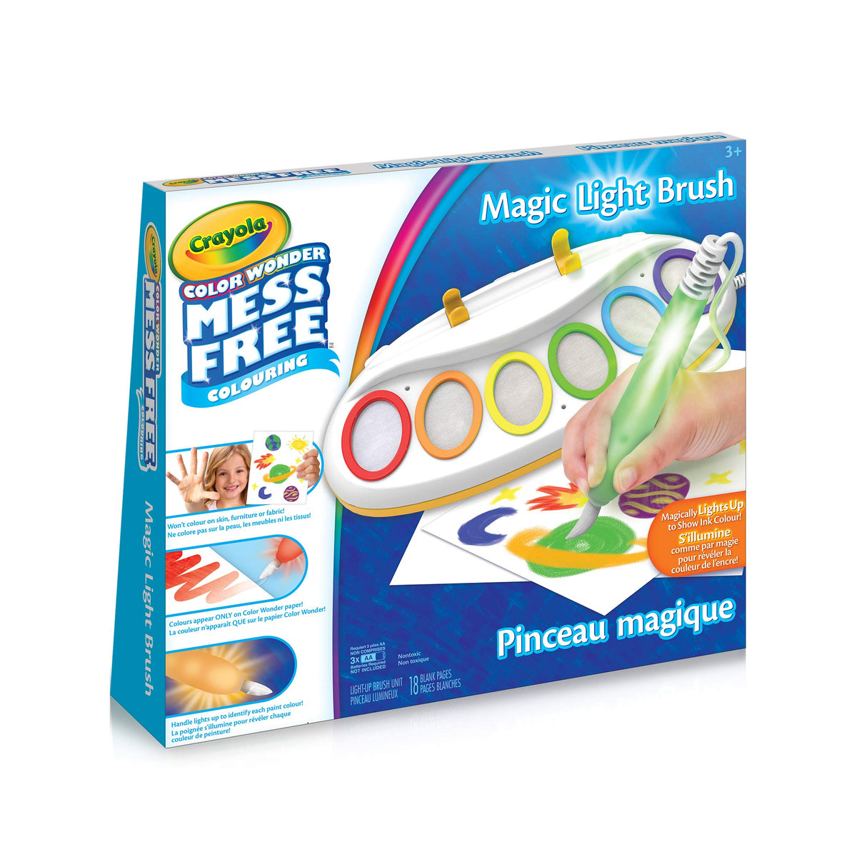 Crayola Color Wonder Magic Light Brush Painting Station, Ages 3+