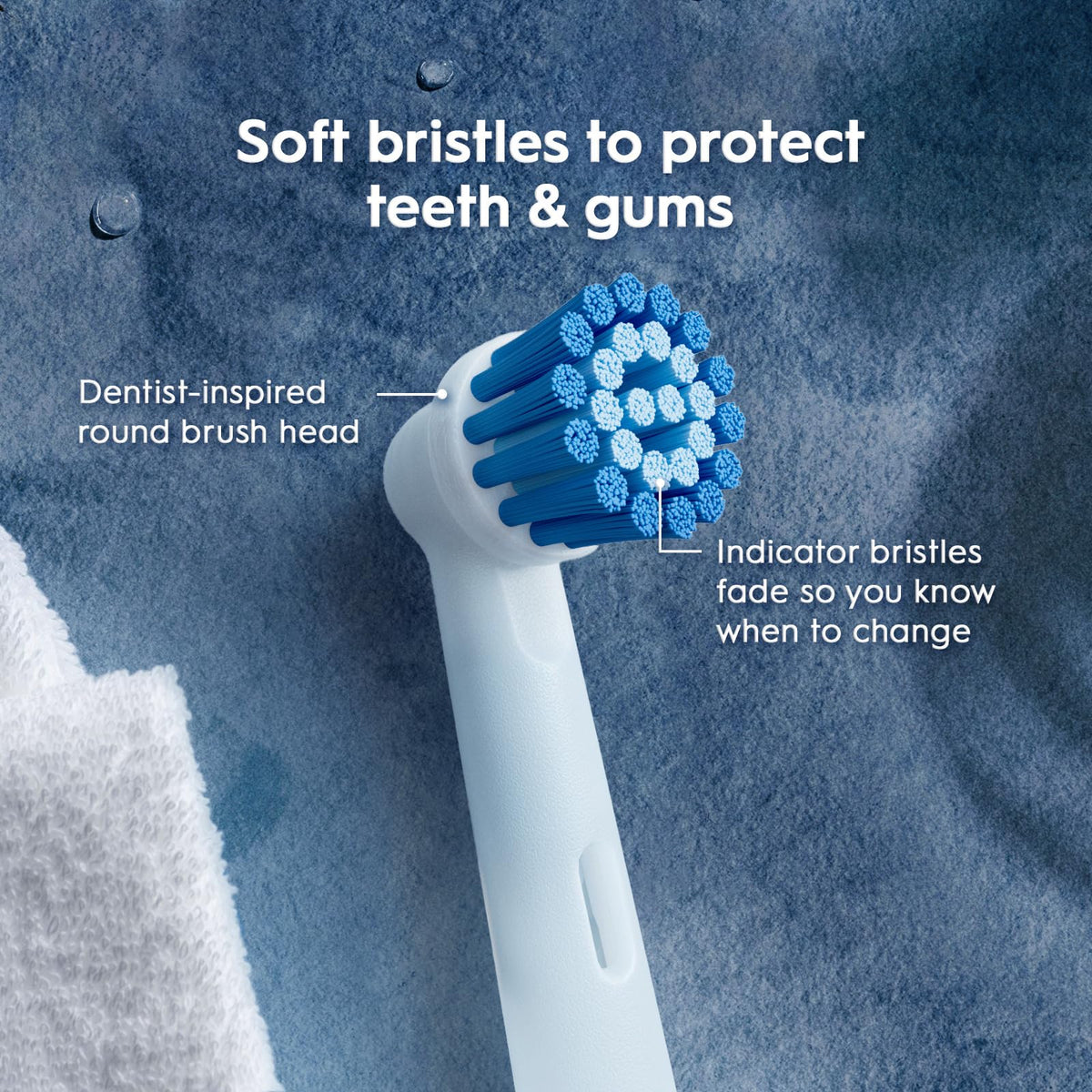 Oral-B Sensitive Gum Care Replacement Brush Heads, 6 Count
