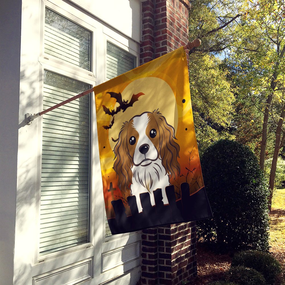 Caroline's Treasures Halloween Cavalier Spaniel Flag, 28 x 40 in