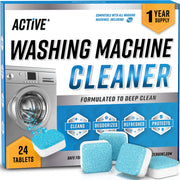 Washing Machine Cleaner Descaler Tablets, 24 Pack