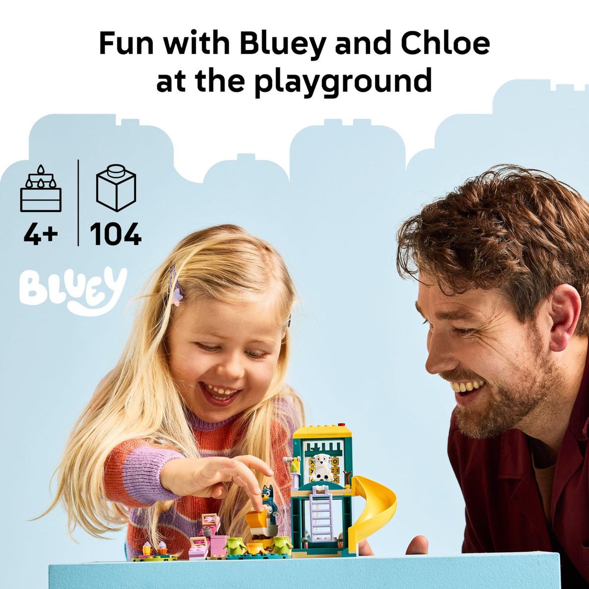 LEGO Bluey Playground Fun with Bluey and Chloe, 11201