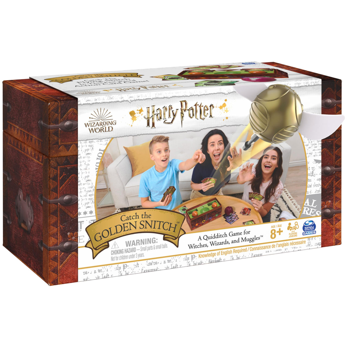 Harry Potter Catch the Golden Snitch Quidditch Board Game, Ages 8+