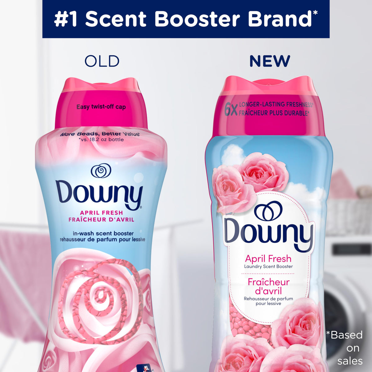 Downy April Fresh In-Wash Scent Booster Beads, 680 g