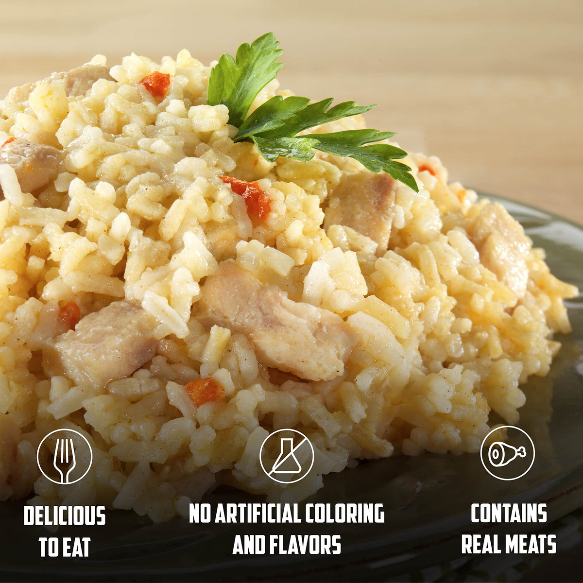 Mountain House Rice and Chicken Freeze Dried Emergency Food, 1 Pouch